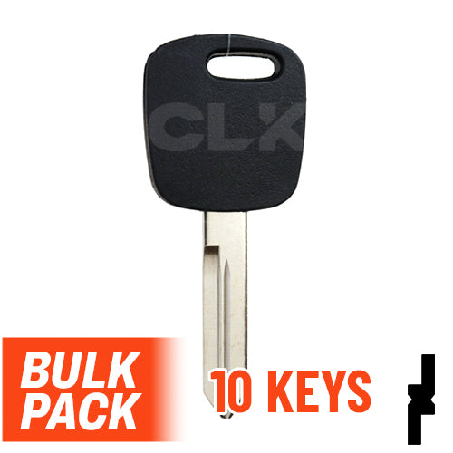 OEM Uncut Transponder Key | Ford | H72-PT, 598333 ( Pack of 10 ) Automotive Key JMA USA