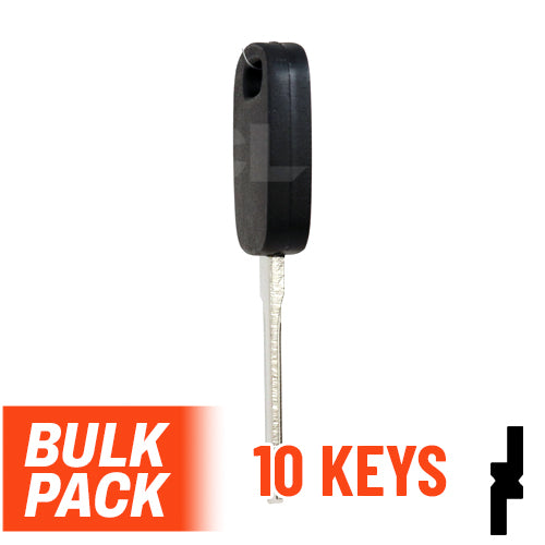 OEM Uncut Transponder Key | Ford | H72-PT, 598333 ( Pack of 10 ) Automotive Key JMA USA