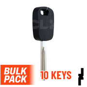 OEM Uncut Transponder Key | Ford | H72-PT, 598333 ( Pack of 10 ) Automotive Key JMA USA