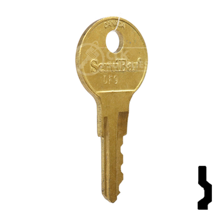 Precut Key Blank | Servibar | BD246 Automotive Key Framon Manufacturing Company, Inc