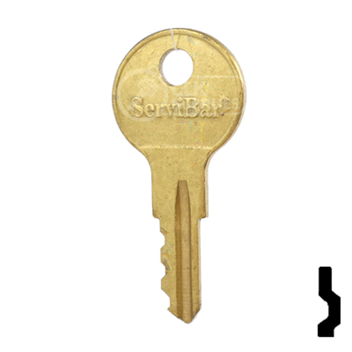 Precut Key Blank | Servibar | BD246 Automotive Key Framon Manufacturing Company, Inc