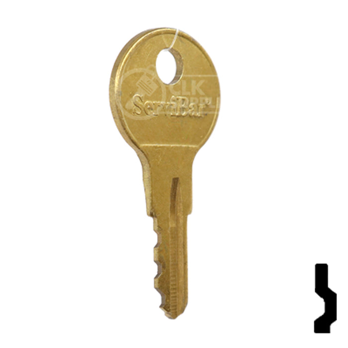 Precut Key Blank | Servibar | BD246 Automotive Key Framon Manufacturing Company, Inc