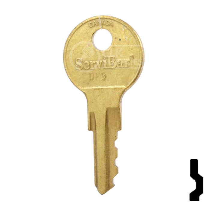 Precut Key Blank | Servibar | BD246 Automotive Key Framon Manufacturing Company, Inc