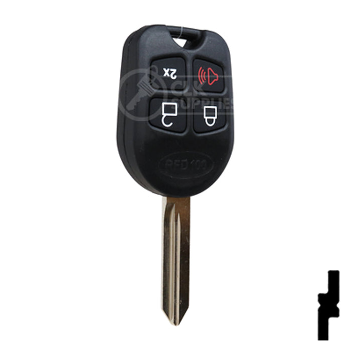 Programable Ford 80-Bit Remote Head - EDGE CUT Automotive Key Keyline USA