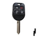 Programable Ford 80-Bit Remote Head - EDGE CUT Automotive Key Keyline USA