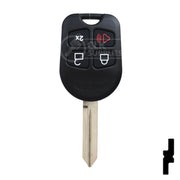 Programable Ford 80-Bit Remote Head - EDGE CUT Automotive Key Keyline USA
