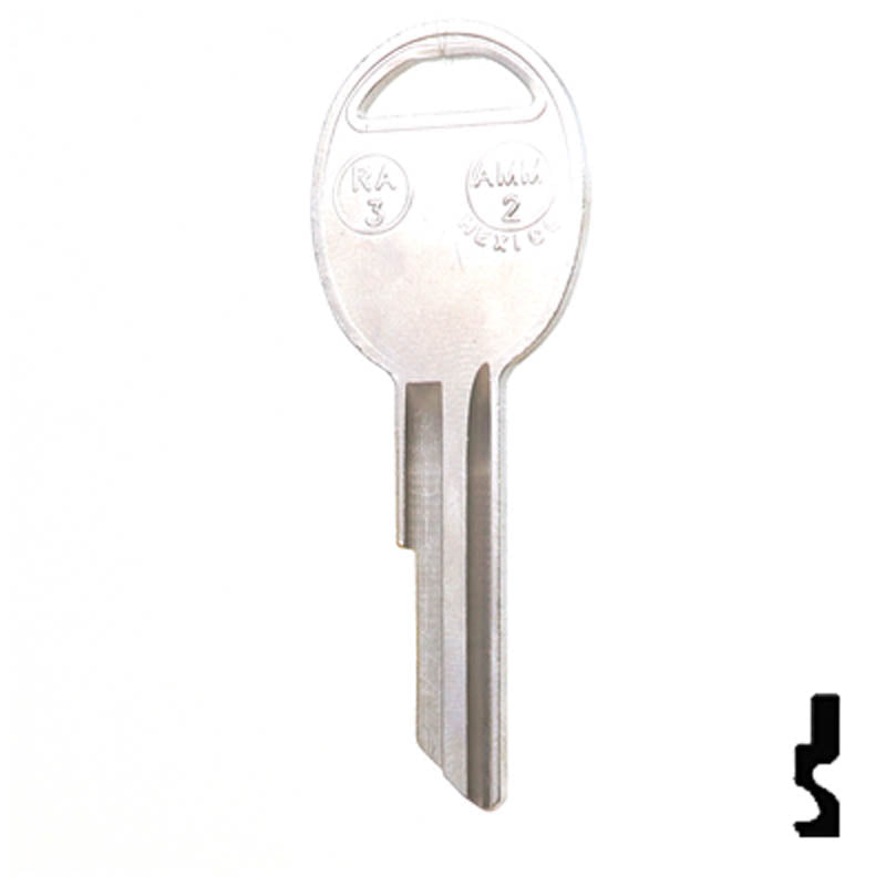 RA3, S1970AM GM And AMC Key Automotive Key JMA USA