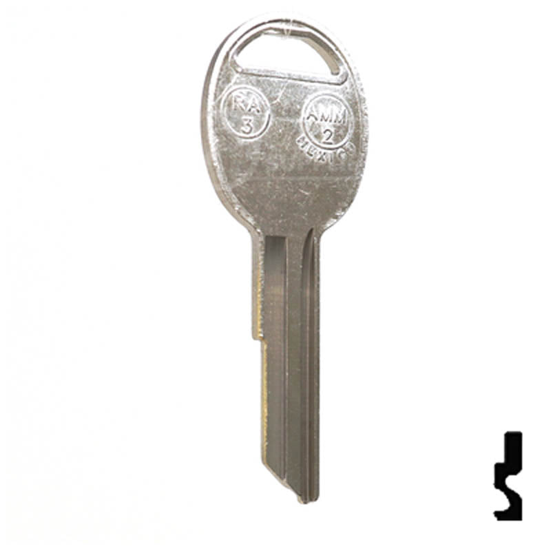 RA3, S1970AM GM And AMC Key Automotive Key JMA USA