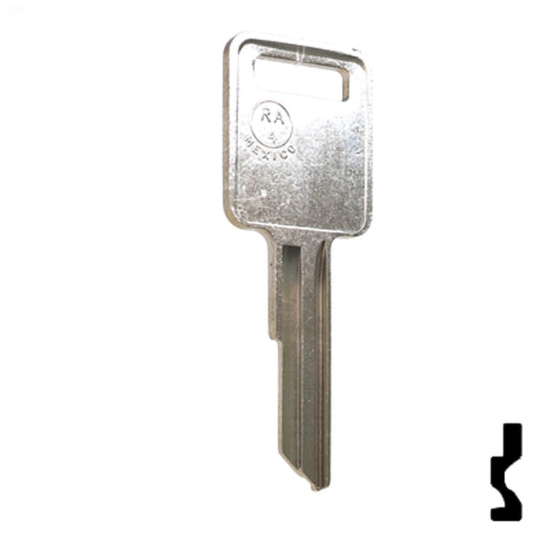 Uncut Key Blank | Freightliner, GM | RA4, 1970AM