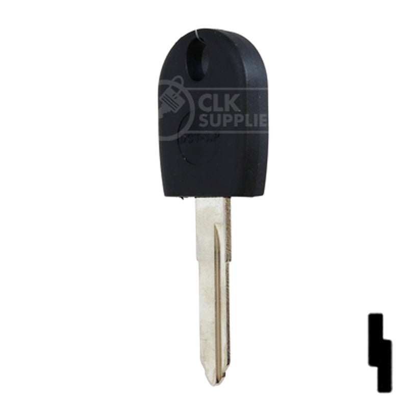 RW Cloneable Transponder Key | Ducati | KW17T5 Automotive Key JMA USA