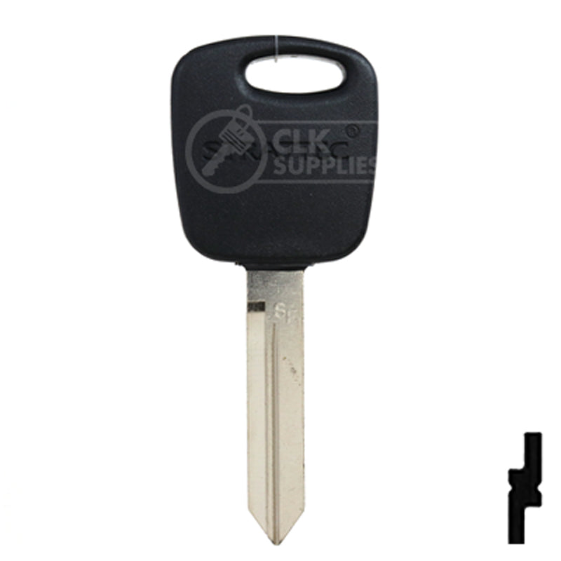 RW Transponder Key | Ford | H86PT, 691643 Automotive Key Strattec