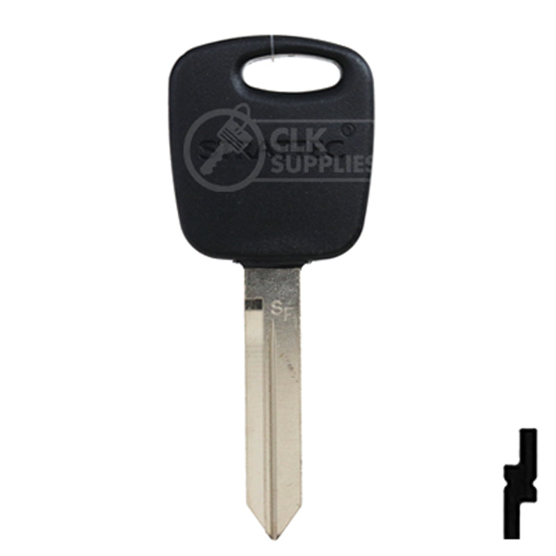 RW Transponder Key | Ford | H86PT, 691643 Automotive Key Strattec