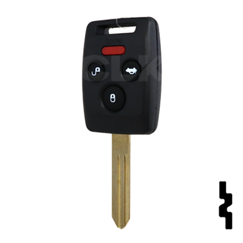 Subaru 4 Button Remote Head Key "4D62" (4B5) - By Ilco Automotive Key Ilco