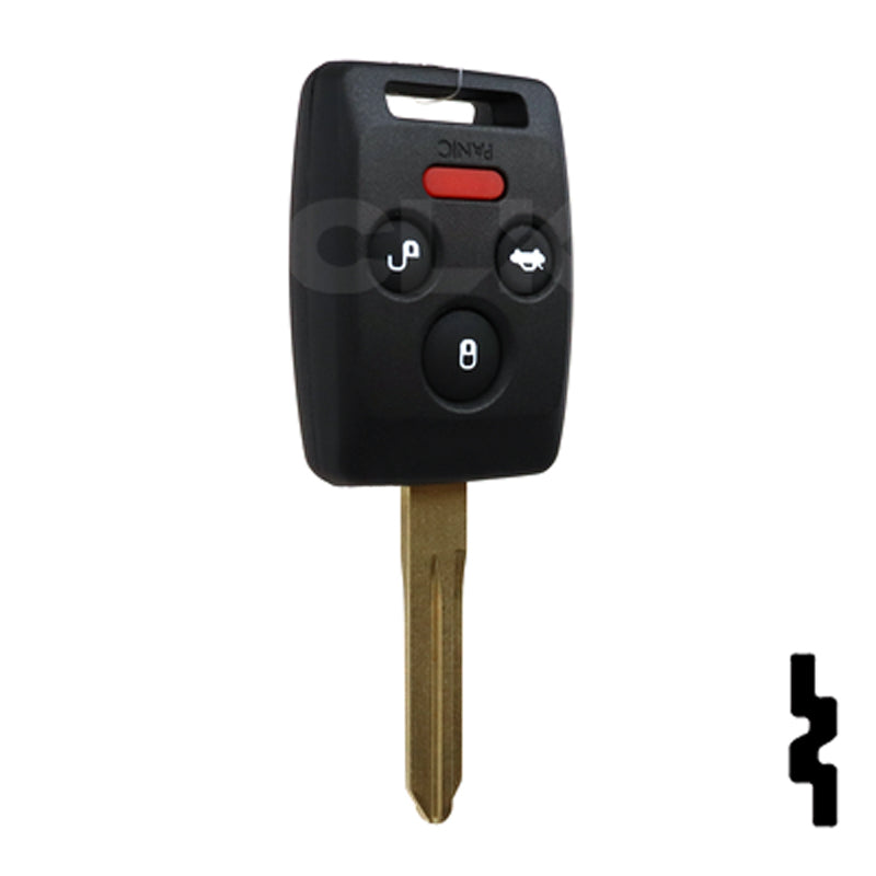 Subaru 4 Button Remote Head Key "4D62" (4B5) - By Ilco Automotive Key Ilco
