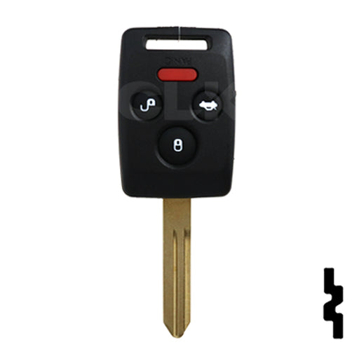 Subaru 4 Button Remote Head Key "4D62" (4B5) - By Ilco Automotive Key Ilco