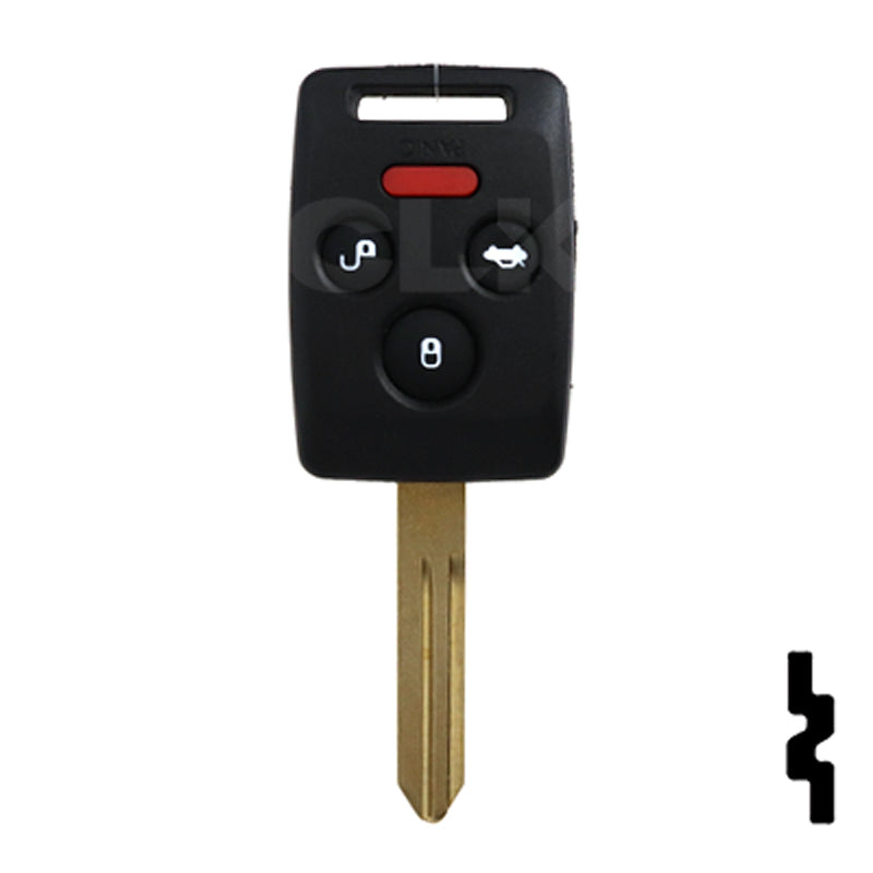 Subaru 4 Button Remote Head Key "4D62" (4B5) - By Ilco Automotive Key Ilco