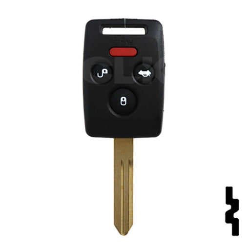 Subaru 4 Button Remote Head Key "4D62" (4B5) - By Ilco Automotive Key Ilco