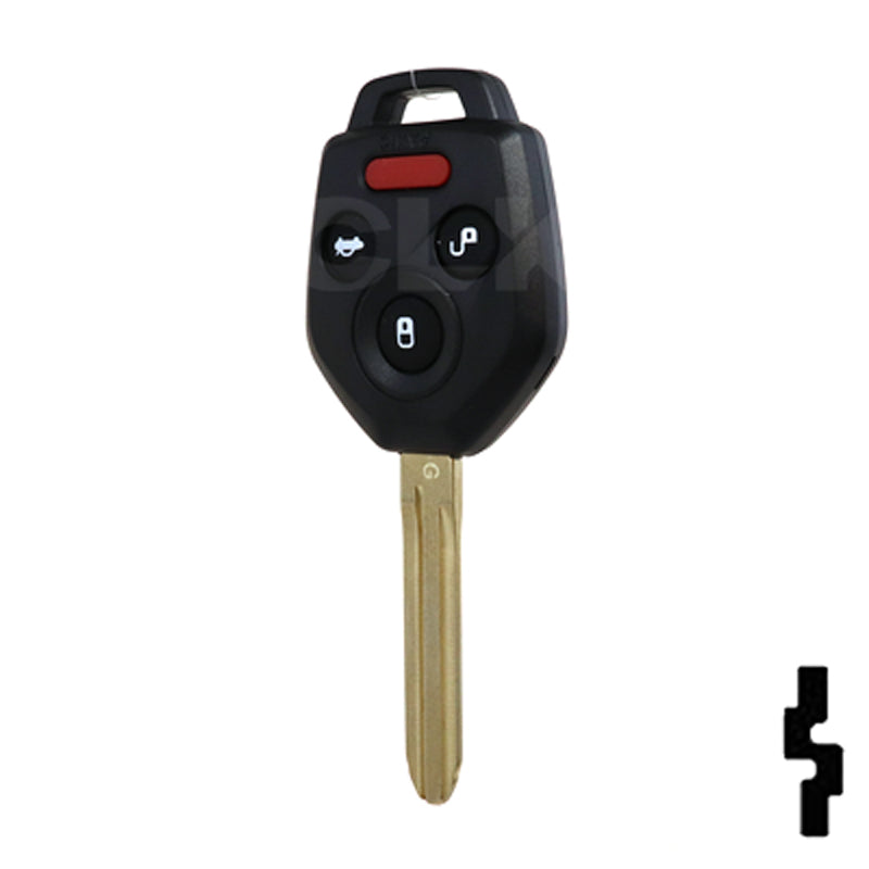 Subaru 4 Button Remote Head Key "G" Chip (4B4) - By Ilco Automotive Key Ilco