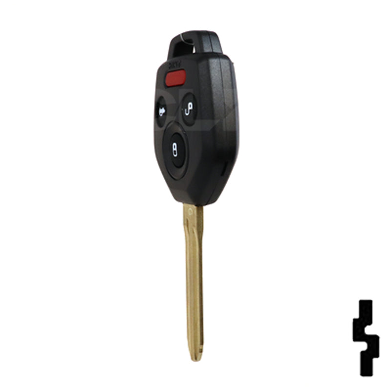 Subaru 4 Button Remote Head Key "G" Chip (4B4) - By Ilco Automotive Key Ilco