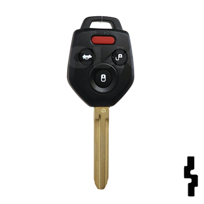 Subaru 4 Button Remote Head Key "G" Chip (4B4) - By Ilco Automotive Key Ilco