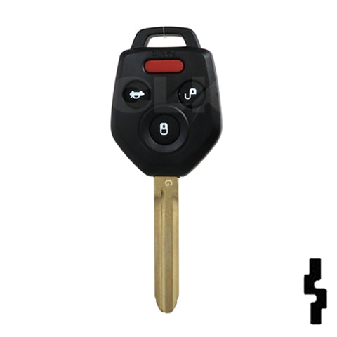 Subaru 4 Button Remote Head Key "G" Chip (4B4) - By Ilco