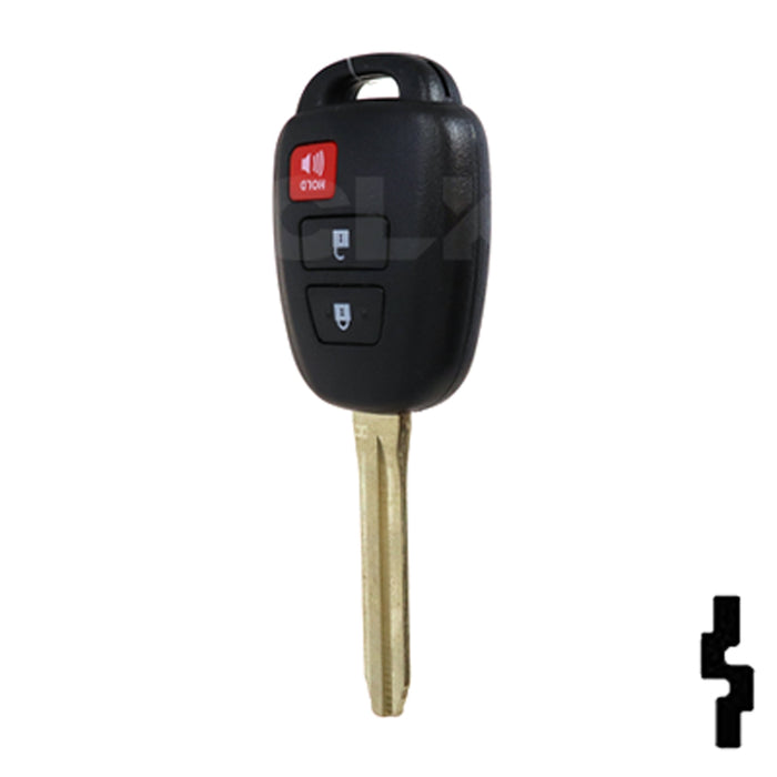 Toyota 3 Button Remote Head Key (3BH)- By Ilco Automotive Key Ilco