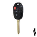 Toyota 3 Button Remote Head Key (3BH)- By Ilco Automotive Key Ilco