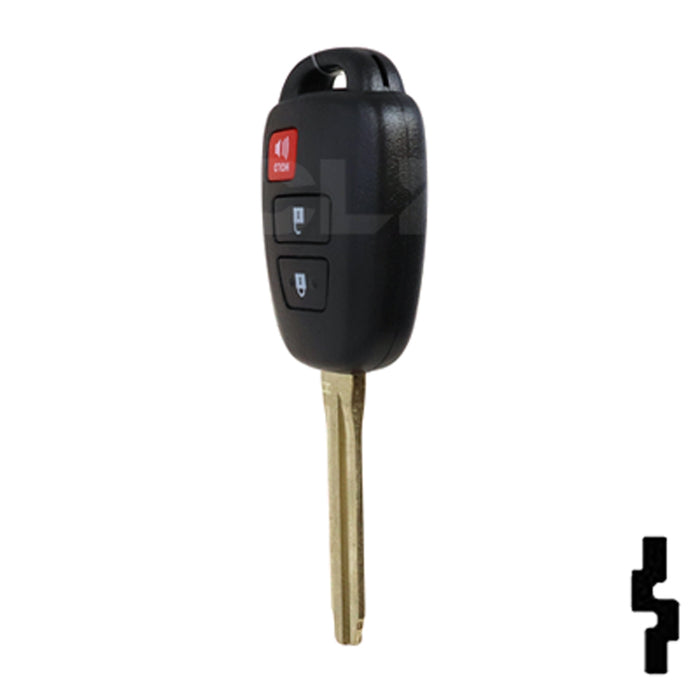 Toyota 3 Button Remote Head Key (3BH)- By Ilco Automotive Key Ilco