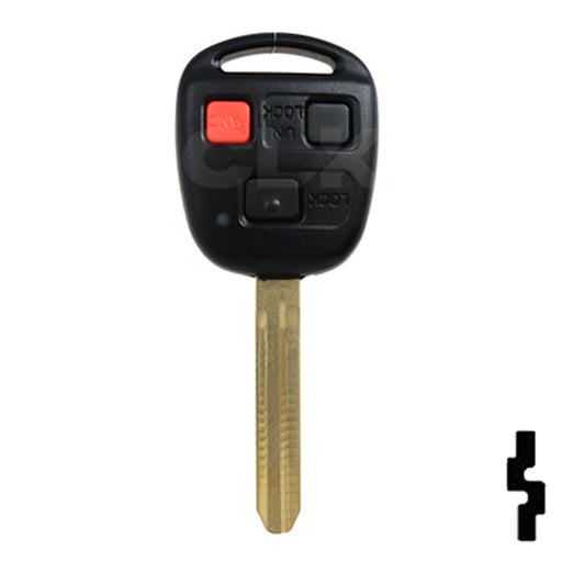 Toyota 3 Button Remote Head Key 3BLC – By Ilco Automotive Key Ilco
