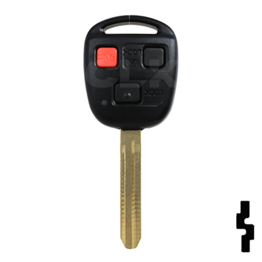 Toyota 3 Button Remote Head Key 3BLC – By Ilco Automotive Key Ilco