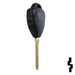 Toyota 3 Button Remote Head Key (4D-67 Transp.)(3BD1) - By Ilco Automotive Key Ilco