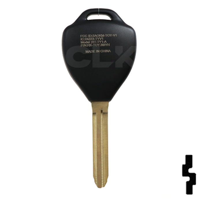 Toyota 3 Button Remote Head Key (4D-67 Transp.)(3BD1) - By Ilco Automotive Key Ilco