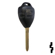 Toyota 3 Button Remote Head Key (4D-67 Transp.) (3BD2) - By Ilco Automotive Key Ilco