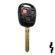 Toyota 3 Button Remote Head Key "G" Chip (3BFJ2) - By Ilco Automotive Key Ilco
