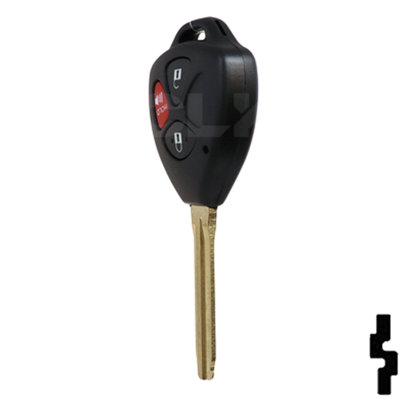Toyota 3 Button Remote Head Key (G Transp.) (3BG1) - By Ilco Automotive Key Ilco