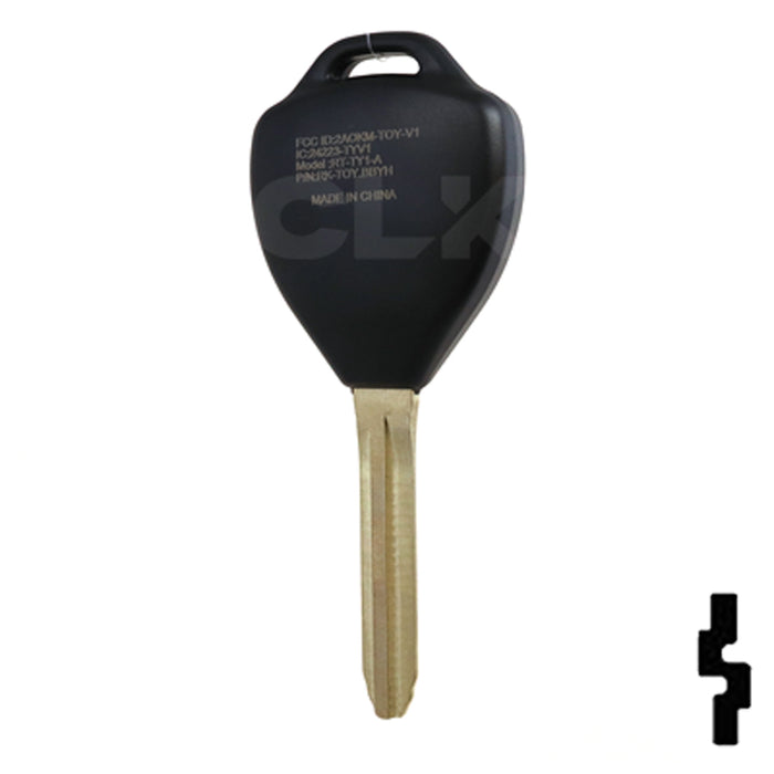 Toyota 3 Button Remote Head Key (G Transp.) (3BG1) - By Ilco Automotive Key Ilco