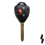 Toyota 3 Button Remote Head Key (G Transp.) (3BG1) - By Ilco Automotive Key Ilco
