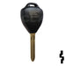 Toyota 3 Button Remote Head Key (G Transp.) (3BG2) - By Ilco Automotive Key Ilco