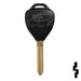 Toyota 3 Button Remote Head Key (G Transp.) (3BG2) - By Ilco Automotive Key Ilco