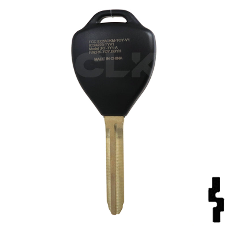 Toyota 3 Button Remote Head Key (G Transp.) (3BG2) - By Ilco Automotive Key Ilco