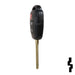 Toyota 3 Button Remote Head Key (H Transp.) (3BH3) - By Ilco Automotive Key Ilco