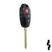Toyota 3 Button Remote Head Key (H Transp.) (3BH3) - By Ilco Automotive Key Ilco
