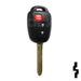 Toyota 3 Button Remote Head Key (H Transp.) (3BH3) - By Ilco Automotive Key Ilco