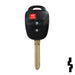 Toyota 3 Button Remote Head Key (H Transp.) (3BH3) - By Ilco Automotive Key Ilco