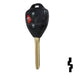 Toyota 4 Button Remote Head Key (4D67) (3BD3) - By Ilco Automotive Key Ilco