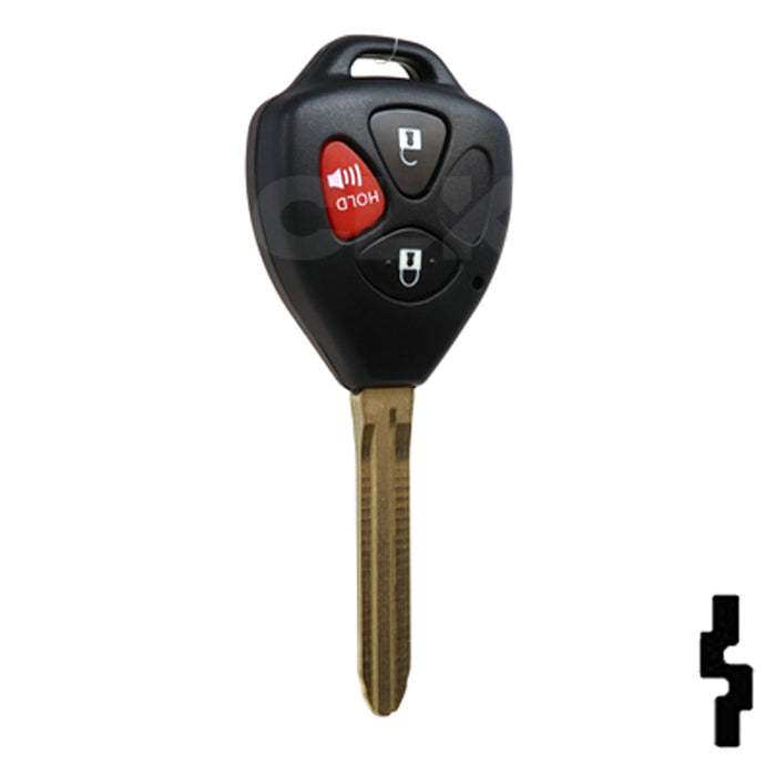 Toyota 4 Button Remote Head Key (4D67) (3BD3) - By Ilco Automotive Key Ilco