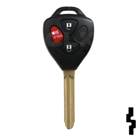 Toyota 4 Button Remote Head Key (4D67) (3BD3) - By Ilco