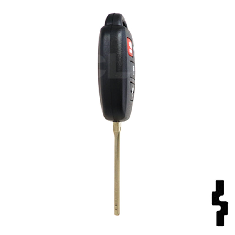 Toyota 4 Button Remote Head Key (H Transp.) (4BH) - By Ilco Automotive Key Ilco