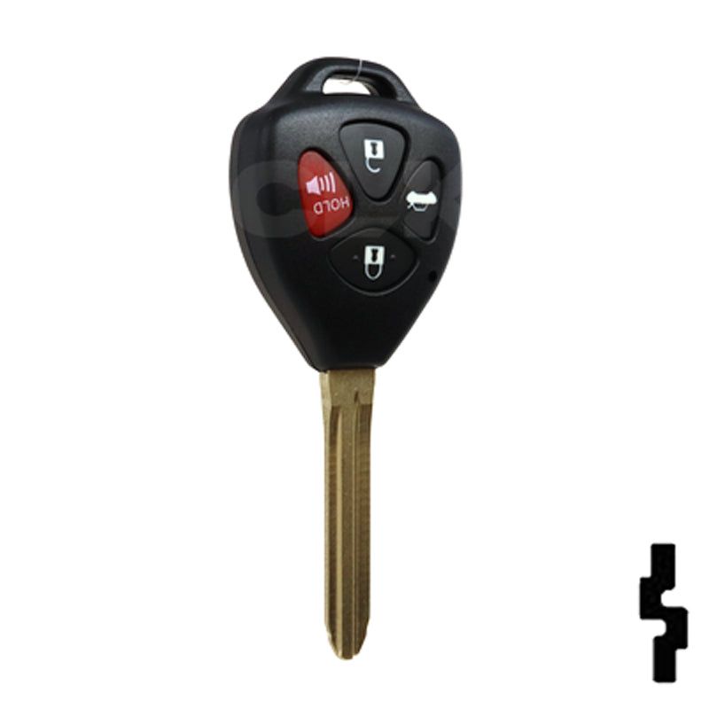 Toyota Camry 4 Button Remote Head Key (G Transp.) (4BG2) - By Ilco Automotive Key Ilco