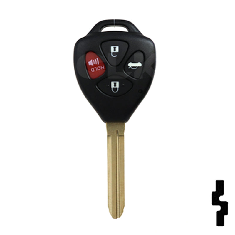 Toyota Camry 4 Button Remote Head Key (G Transp.) (4BG2) - By Ilco Automotive Key Ilco